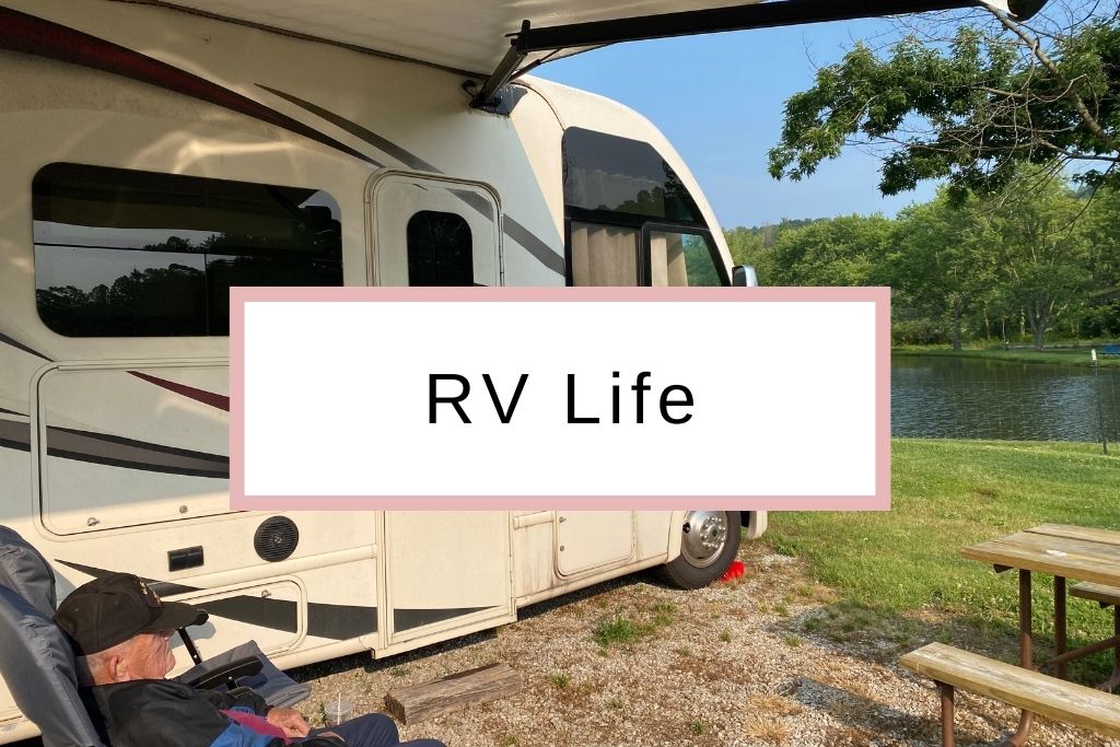 Dad in front of the RV